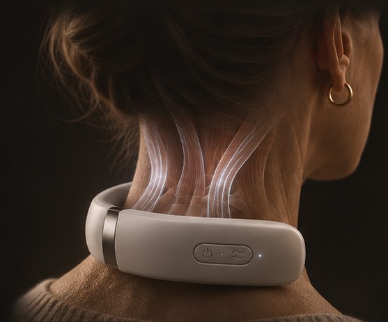 Notablu op de nek met fijne stimulatielijnen